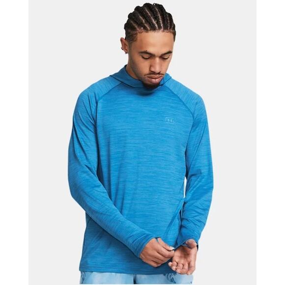 NWT Under Armour Men's UA Blue Water Hoodie in Photon Blue sz XL - Picture 1 of 9